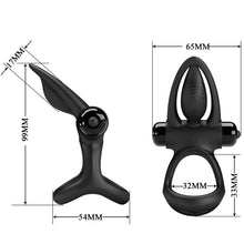 Comprar PRETTY LOVE Anillo Vibrador 10 Vibraciones Silicona Negro – Diseño Ergonómico Para Placer Compartido-Noxtic