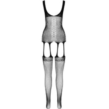 Comprar PASSION Bodystocking Eco BS007 Negro – Diseño Elegante Con Sensación Confortable-Noxtic