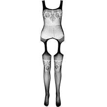 Comprar PASSION Eco Collection Bodystocking Eco BS008 Negro – Bodystocking Ecológico Con Diseño Elegante-Noxtic