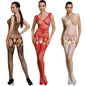 Comprar PASSION Bodystocking Eco BS014 Rojo – Diseño Elegante Para Sensación Confortable-Noxtic