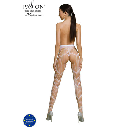 PASSION Eco Collection Bodystocking Eco S006 Rojo – Diseño Elegante Con Comodidad Sensacional