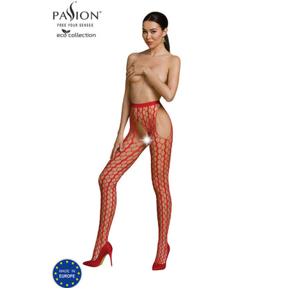 Comprar PASSION Bodystocking Eco S007 Negro – Elegancia Y Comodidad Para Tu Estilo Personal-Noxtic