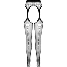 PASSION Eco Collection Bodystocking S008 Rojo – Diseño Elegante Que Realza Tu Figura