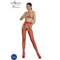 Comprar PASSION Eco Collection Bodystocking S008 Rojo – Diseño Elegante Que Realza Tu Figura-Noxtic