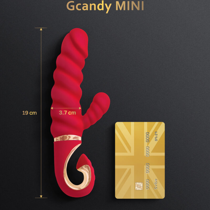 G-VIBE Gcandy Mini Vibratore Rosso – Design Compatto per un Piacere Intenso