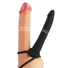 MYTHOLOGY - COBI ONYX ACCOMODATOR SILICONE DOUBLE PENETRATION HARNESS