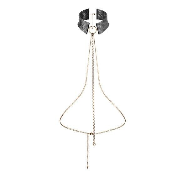 Comprar BIJOUX Désir Métallique Collar Metálico Negro – Accesorio Elegante Con Diseño Ajustable y Versátil-Noxtic
