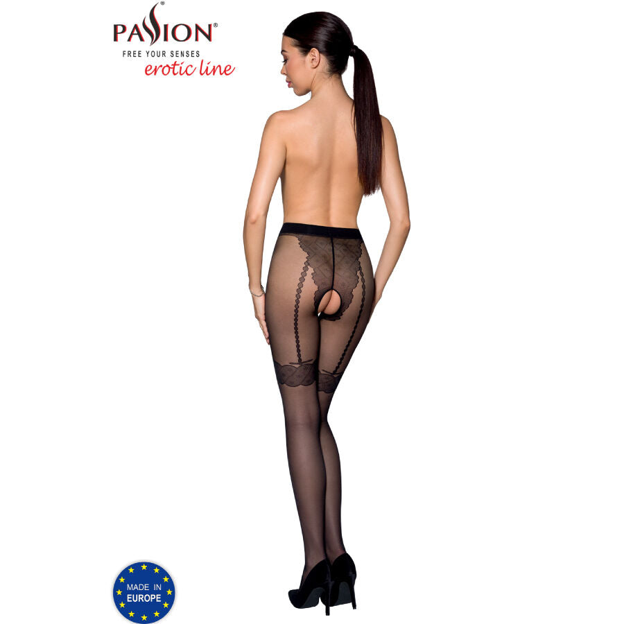PASSION Tiopen 016 Medias Negro 20 Den – Diseño Elegante Que Realza Tus Curvas