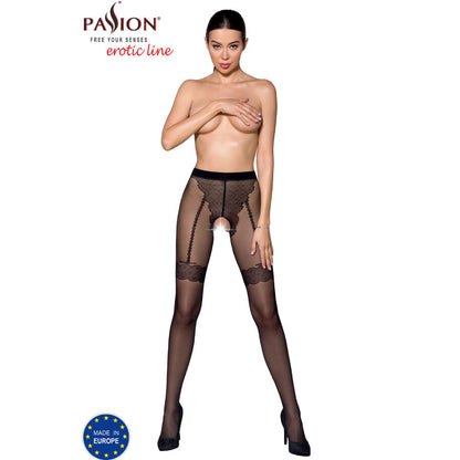 PASSION Tiopen 016 Medias Negro 20 Den – Diseño Elegante Que Realza Tus Curvas