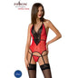 Comprar PASSION Peonia Corset Erotic Line Rojo S/M – Corset Elegante Con Diseño Sensual-Noxtic