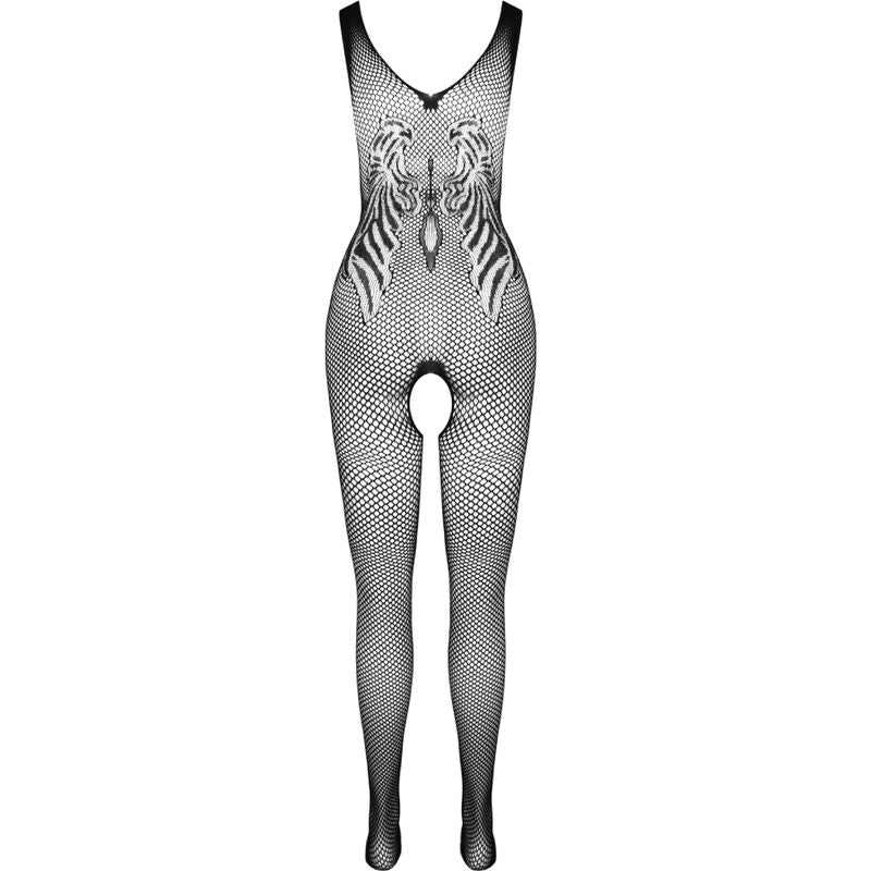 PASSION BS098 Bodystocking Negro Talla Única – Diseño Elegante Para Realzar Tu Confianza