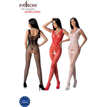 PASSION BS098 Bodystocking Negro Talla Única – Diseño Elegante Para Realzar Tu Confianza