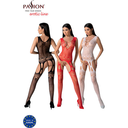 PASSION BS099 Bodystocking Negro Talla Única – Diseño Elegante Para Resaltar Tu Sensualidad