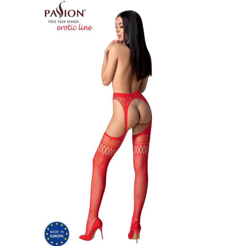 PASSION S026 Medias Con Ligüero Negro Talla Única – Elegancia Y Comodidad Para Momentos Especiales