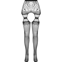 Comprar PASSION S027 Medias Con Ligüero Negro Talla Única – Elegancia Y Comodidad Para Tu Atuendo Sensual-Noxtic