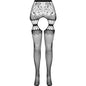 Comprar PASSION S027 Medias Con Ligüero Negro Talla Única – Elegancia Y Comodidad Para Tu Atuendo Sensual-Noxtic