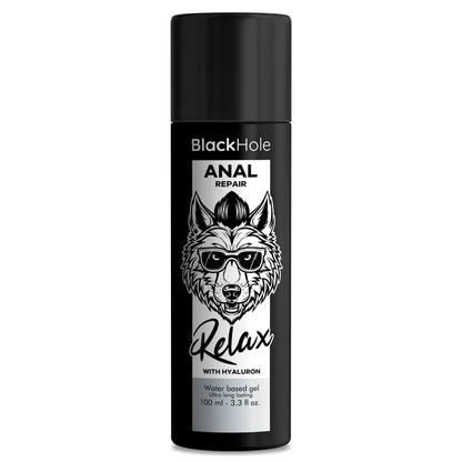 Comprar BLACK HOLE Lubricante Anal Base Agua Relax Con Hyaluron 100 ML – Hidratación Profunda Para Mayor Comodidad-Noxtic