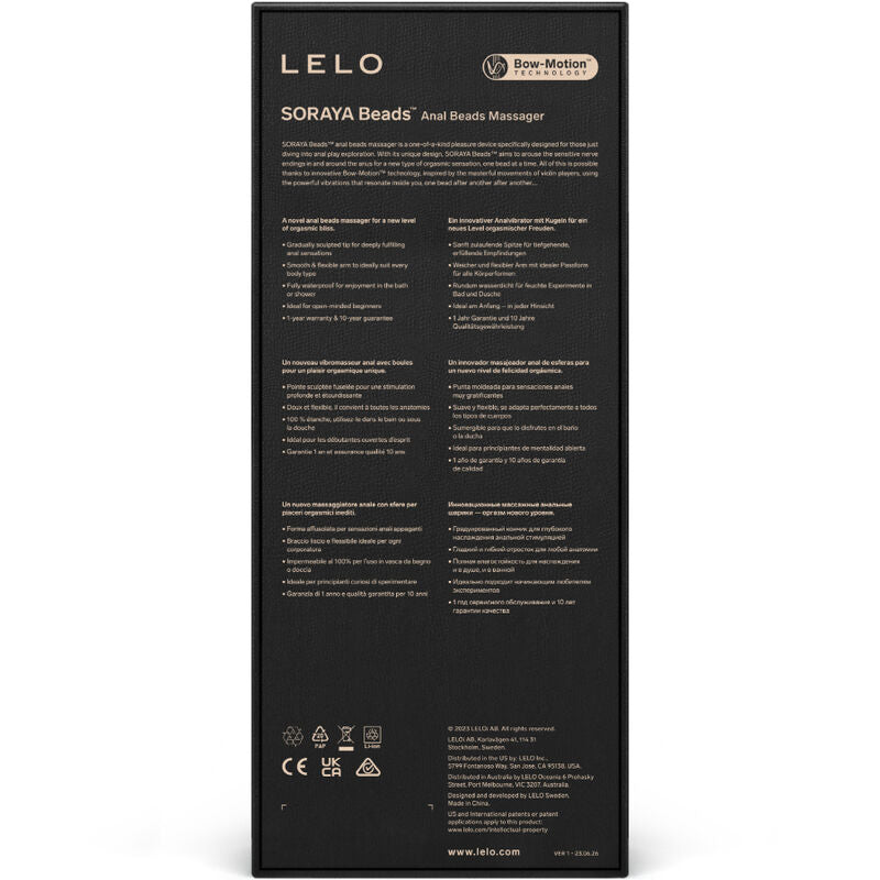 Comprar LELO Soraya Beads Violeta – Masajeador Con Diseño Ergonómico Para Placer Personal-Noxtic