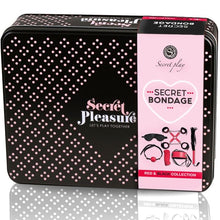 Comprar SECRETPLAY Set BDSM 6 Piezas Colección Roja – Kit Completo De Bondage De Cuero Sintético Para Principiantes Y Expertos-Noxtic