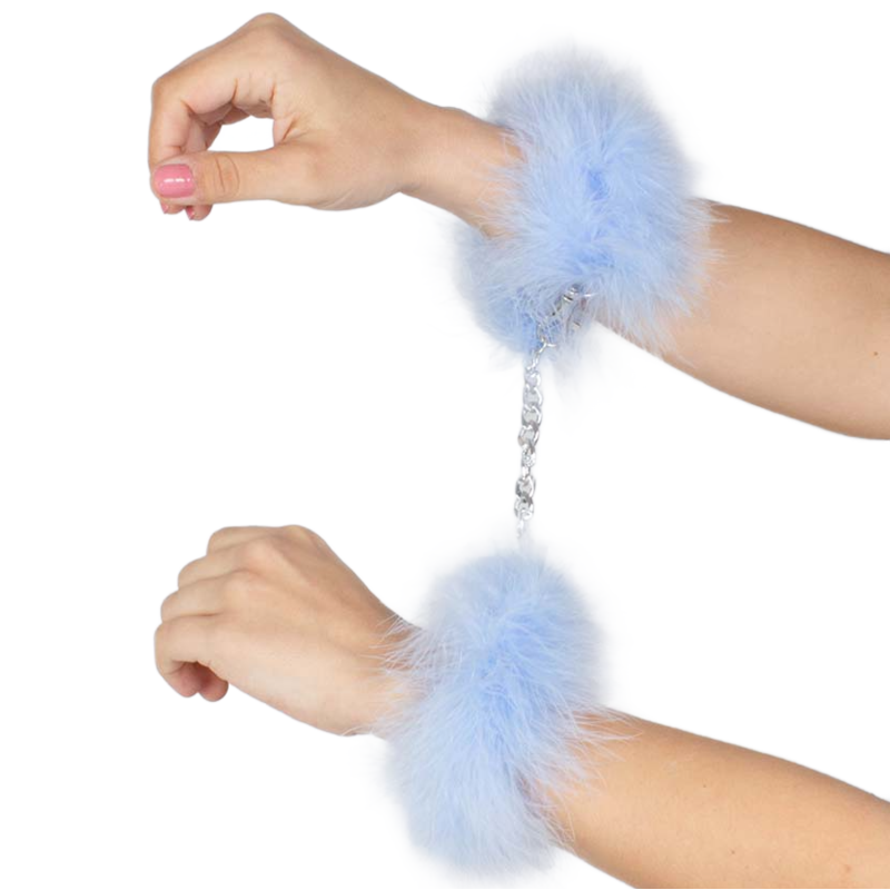 Comprar SECRETPLAY Esposas Azul Marabú – Diseño Elegante Con Toque Sensual Para Fantasías Divertidas-Noxtic