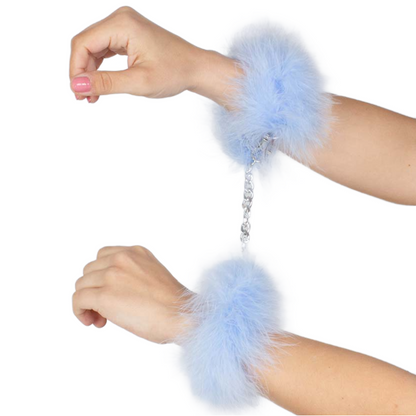 Comprar SECRETPLAY Esposas Azul Marabú – Diseño Elegante Con Toque Sensual Para Fantasías Divertidas-Noxtic
