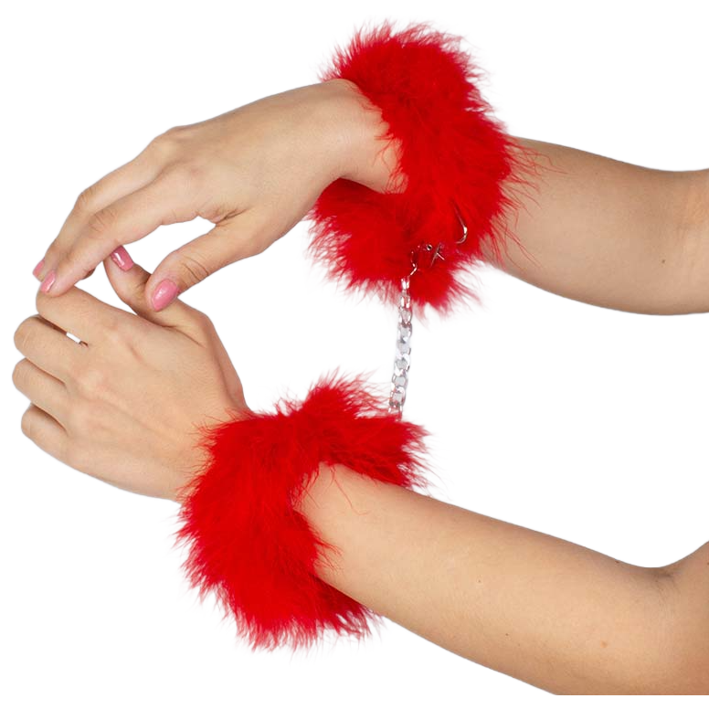 Comprar SECRETPLAY Esposas Rojo Marabú – Complemento Elegante Para Explorar Fantasías Con Estilo-Noxtic