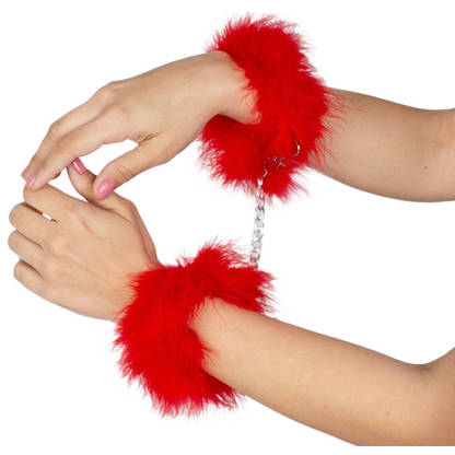 Comprar SECRETPLAY Esposas Rojo Marabú – Complemento Elegante Para Explorar Fantasías Con Estilo-Noxtic