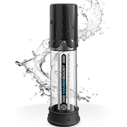 PUMP WORX Bomba De Erección Max Boost Negro – Potenciador De Placer Con Diseño Innovador