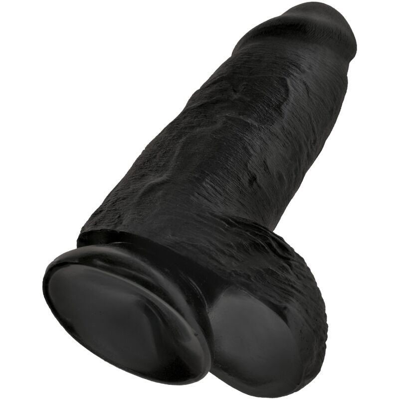 KING COCK Chubby 23 CM Nero – Giocattolo erotico realistico per un piacere autentico