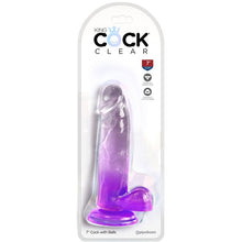Comprar KING COCK Consolador Realista 15.2 cm Morado – Diseño Realista Para Placer Sensorial-Noxtic