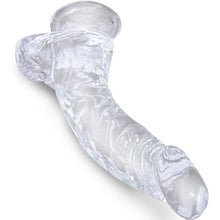 KING COCK Consolador Curvado Transparente 16.5 cm – Diseño Realista Con Material Seguro Para Placer Sensual