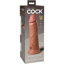 Dildo KING COCK Elite Caramel – Silicone di grado medico a doppia densità per un piacere affidabile