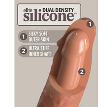 Dildo KING COCK Elite Caramel – Silicone di grado medico a doppia densità per un piacere affidabile