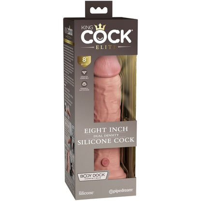 KING COCK Elite Dildo Realista 20.3 Cm – Silicona Médica De Alta Calidad Para Placer Intenso