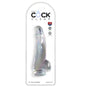 KING COCK - CLEAR DILDO CON TESTÍCULOS 15.2 CM TRANSPARENTE