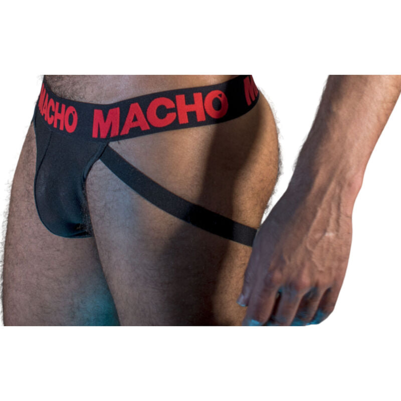 MALE - MX26X2 JOCK BLACK/RED M