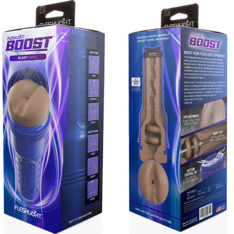 FLESHLIGHT BOOST - ANO BLAST FEMALE MASTURBADOR MD FLESH RP 