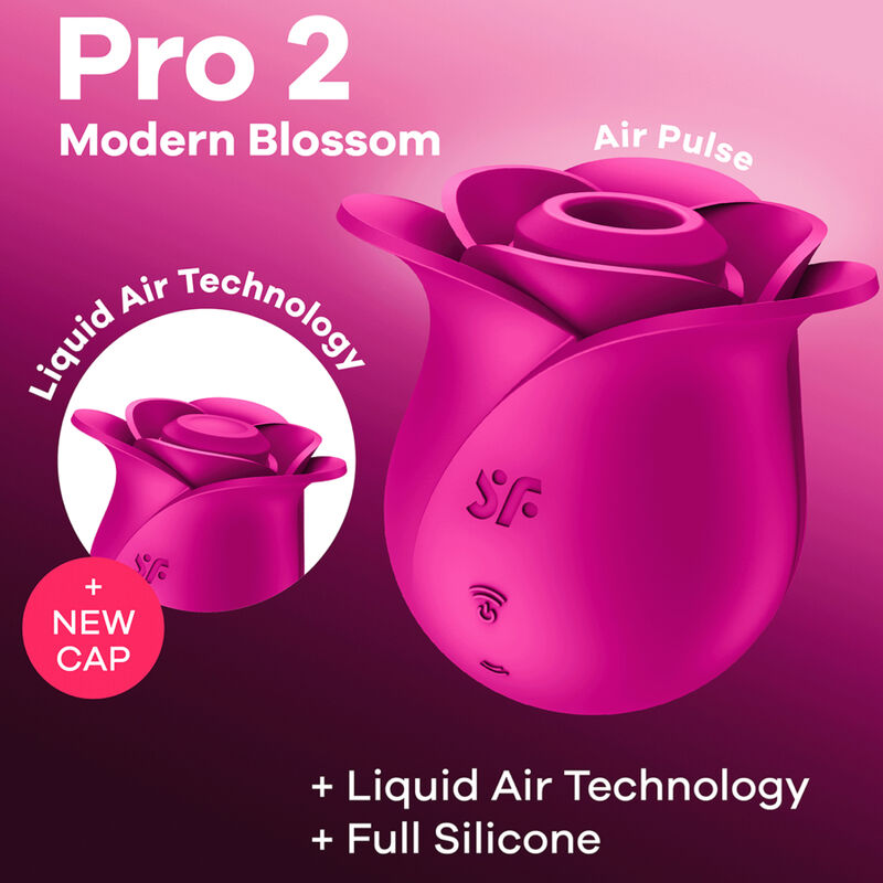 Comprar Satisfyer Air Pulse Pro 2 Modern Blossom – Vibrador Con Tecnología De Ondas De Presión Para Placer Innovador-Noxtic