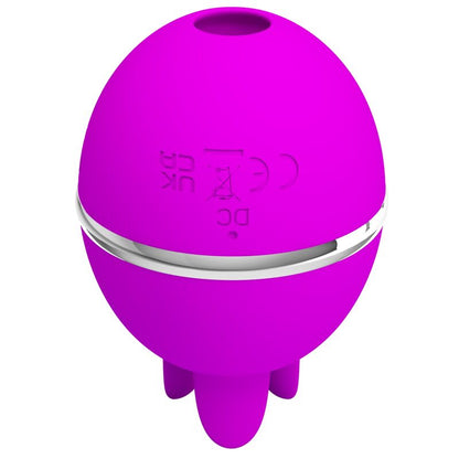 PRETTY LOVE - GEMINI BALL ROUND PURPLE SILICONE VIBRATOR