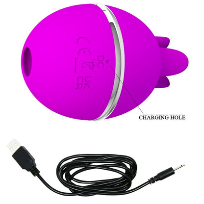 PRETTY LOVE - GEMINI BALL ROUND PURPLE SILICONE VIBRATOR