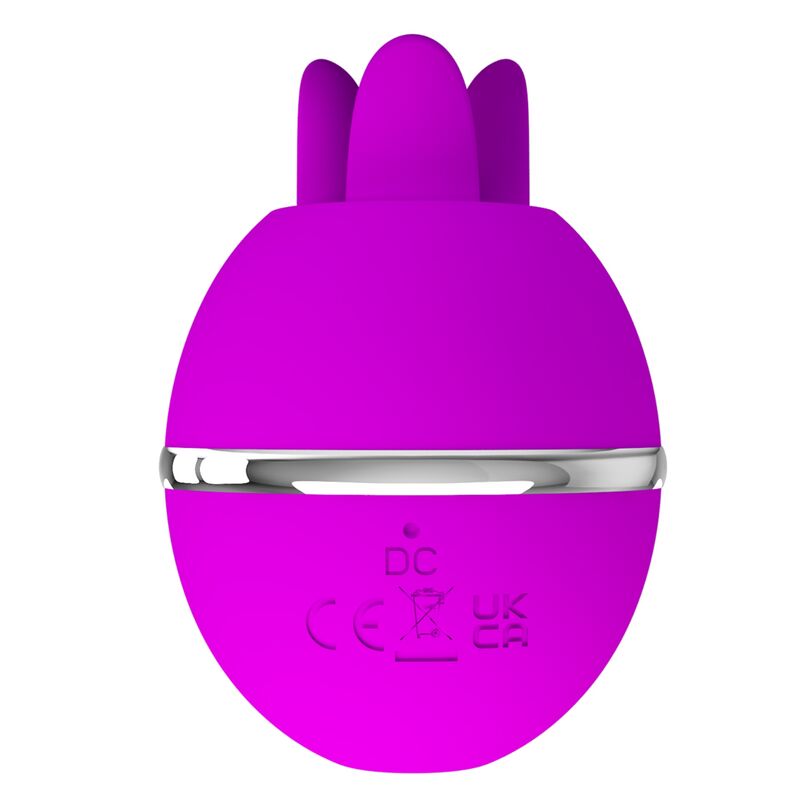 PRETTY LOVE - GEMINI BALL ROUND PURPLE SILICONE VIBRATOR