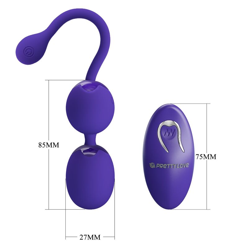 Comprar Pretty Love Willie Youth Bolas Violeta – Control Remoto Con Vibración Para Estimulación Intima-Noxtic