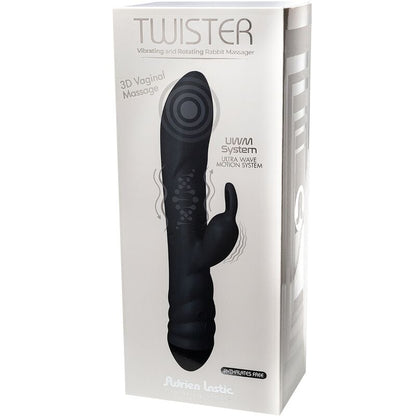 Comprar Adrien Lastic Twister Masajeador Vibrador Rabbit Negro – Estimulación 3D Innovadora Con Tres Motores-Noxtic