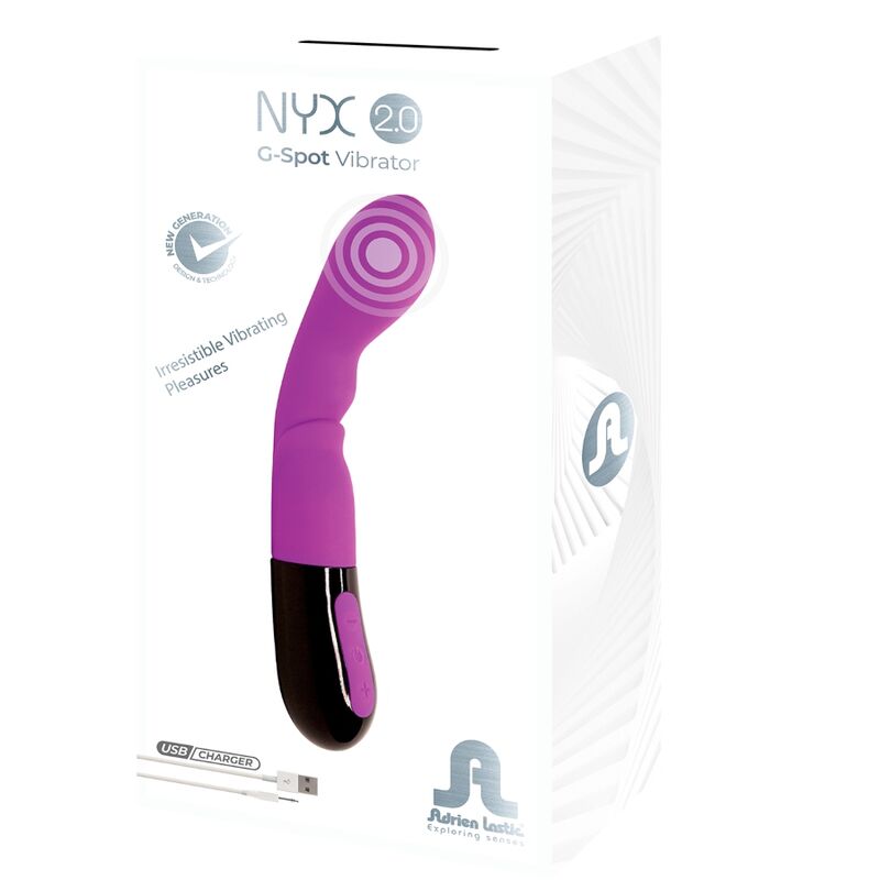 Comprar ADRIEN LASTIC NYX 2.0 Vibrador G-Spot Violeta – Diseño Ergonómico Con 10 Intensidades Para Placer Personalizado-Noxtic