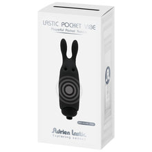 ADRIEN LASTIC Lastic Pocket Rabbit Vibrator Nero – Vibratore compatto dal design discreto per il piacere intimo