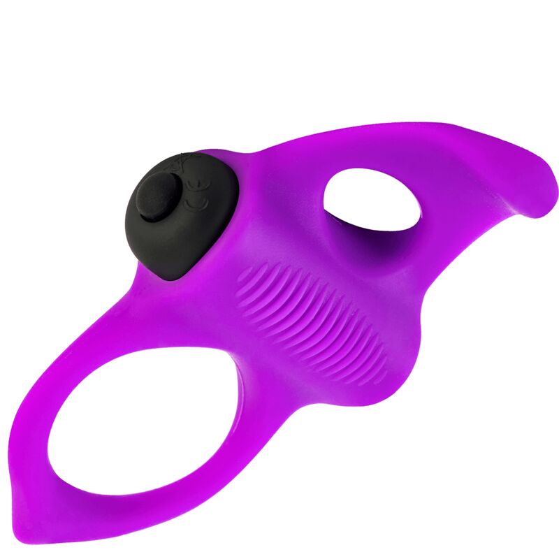 ADRIEN LASTIC Lingus Max Anillo Vibrador Violeta – Estimulación Compartida Para Parejas Con Diseño Innovador