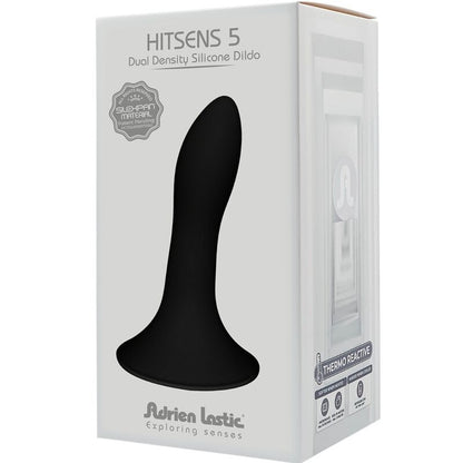 ADRIEN LASTIC Hitsens 5 Dildo in silicone nero – Design innovativo con doppia densità per un piacere unico