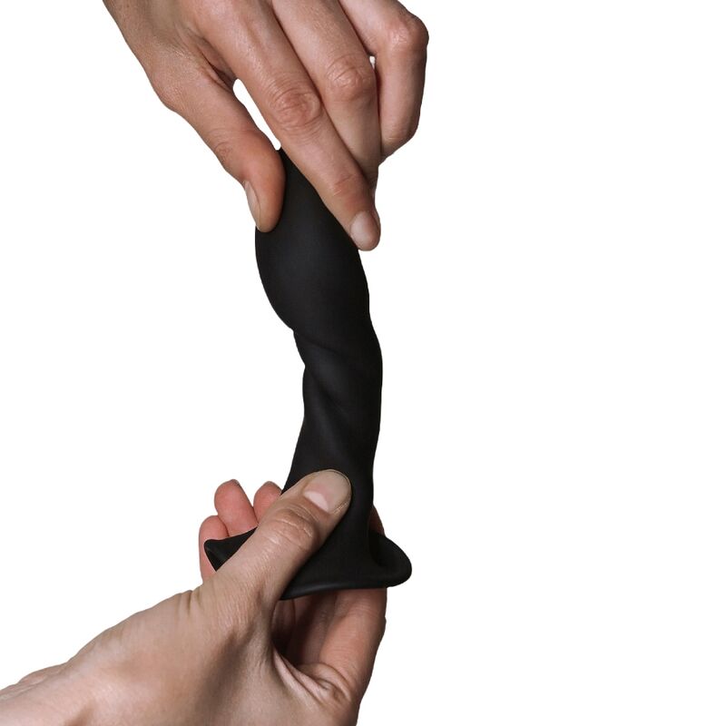 ADRIEN LASTIC Hitsens 5 Dildo in silicone nero – Design innovativo con doppia densità per un piacere unico