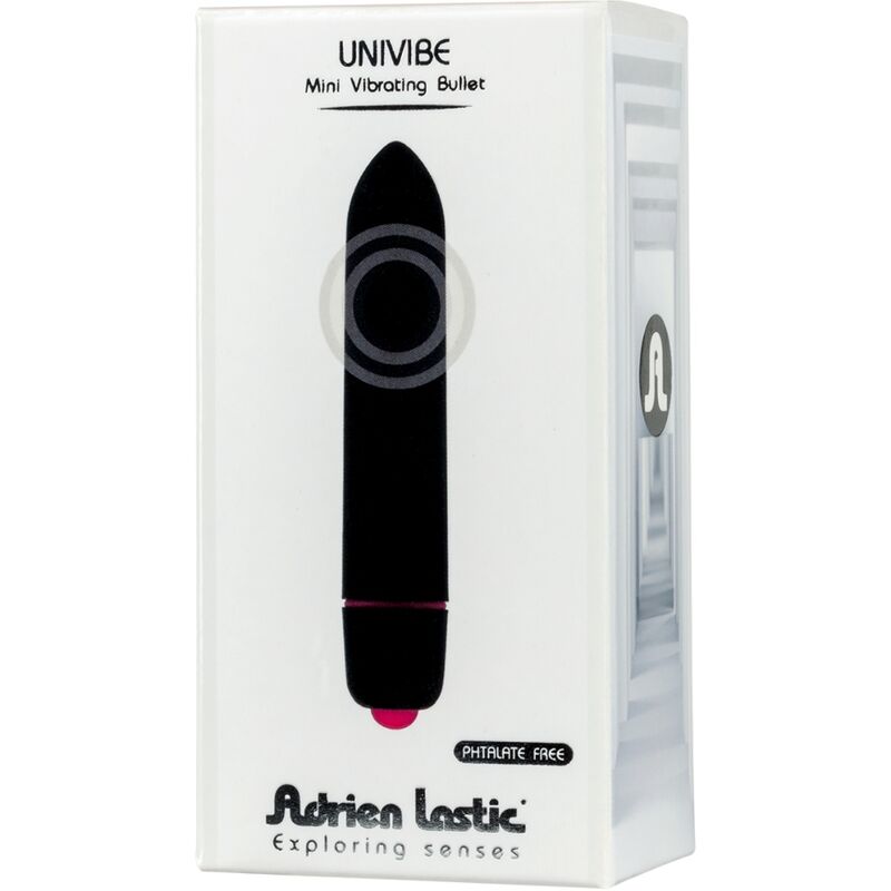 ADRIEN LASTIC Univibe Mini Bullet Vibrator Nero – Design elegante e discreto per il piacere intimo