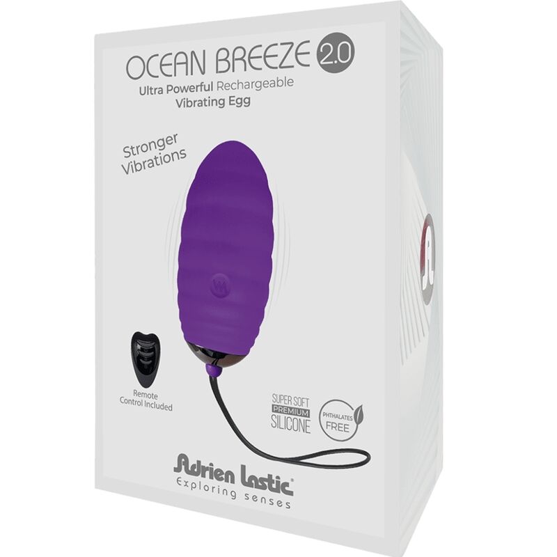 ADRIEN LASTIC Ocean Breeze 2.0 – Uovo vibrante ricaricabile con telecomando per un piacere personalizzato
